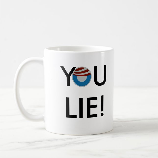 Rechtshändig Sie Lüge! Tasse (Links)
