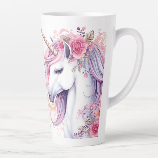 Rechtshändiges Niedliches magisches Einhorn Milchtasse (Rechts)