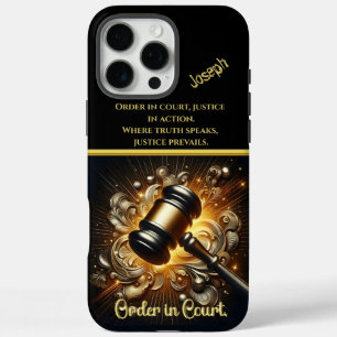 Rechtsmittelführender Rechtsstreit beim Gerichtsho iPhone 16 Pro Max Hülle