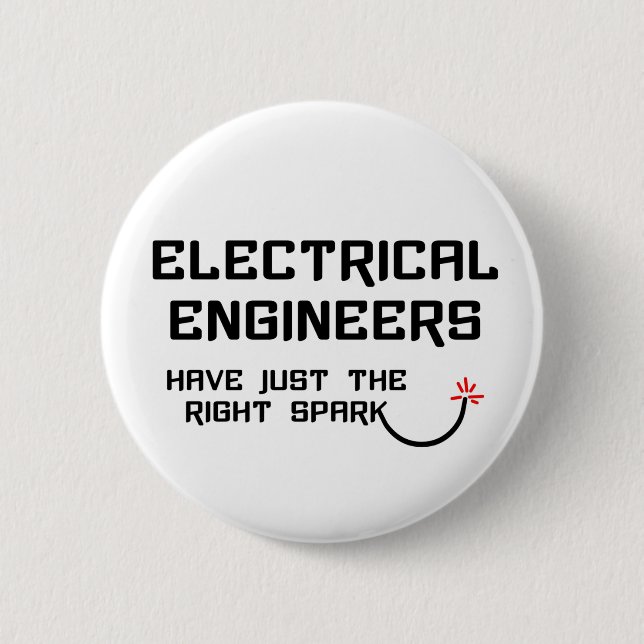 Rechtspark für Elektroingenieur Button (Vorderseite)