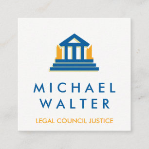 Rechtsrat   Anwalt Quadratische Visitenkarte