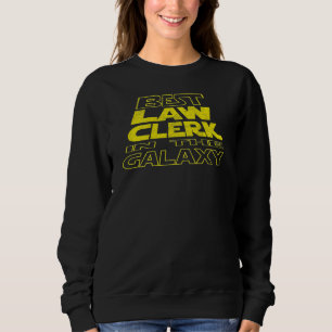 Rechtsreferendar Weltraum-Rückseite-Design Sweatshirt