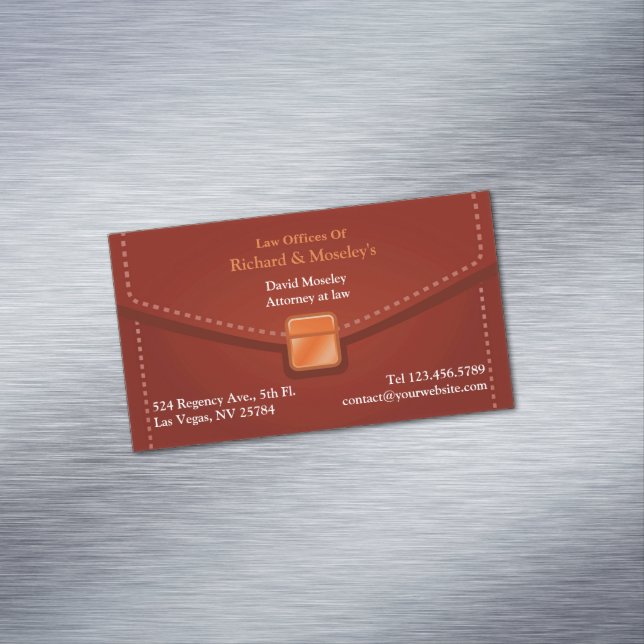 Rechtsreferenz Magnetische Visitenkarte (Beispiel)