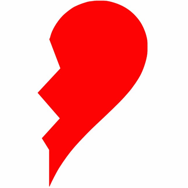 Rechtstück des defekten Herzens (finden Sie die Fotoskulptur Magnet (Vorne)