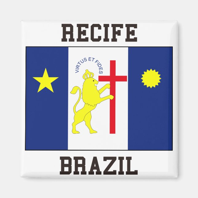 Recife Brasilien Magnet (Vorne)