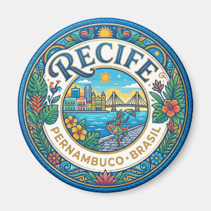 Recife Brasilien Magnet