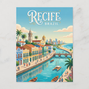 Recife, Brasilien Postkarte
