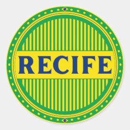 Recife City Pride Pride – Brazilian Identity Runder Aufkleber