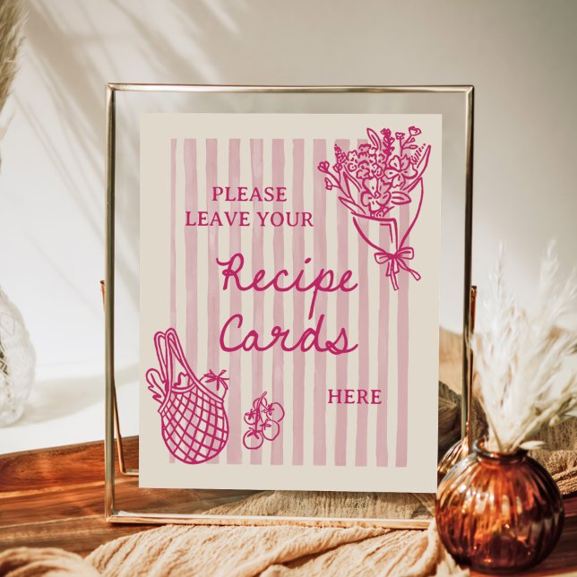 Recipe aus dem Markt für handgezogenes Brautparty Poster (Von Creator hochgeladen)