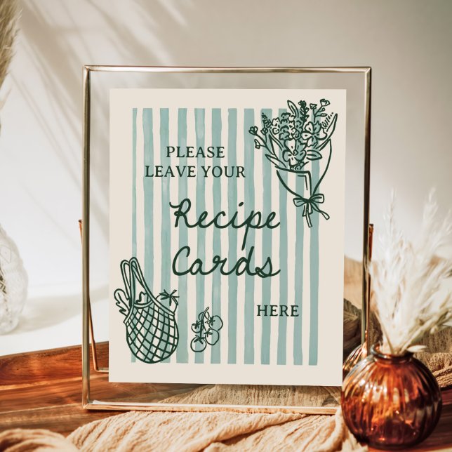 Recipe aus dem Markt für handgezogenes Brautparty Poster (Von Creator hochgeladen)