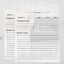 Recipe Binder Beilage