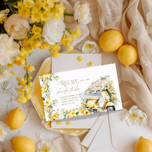 Recipe Card Positano Amalfi Vespa Brautparty Begleitkarte