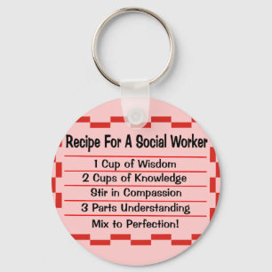Recipe for a Social Worker Schlüsselanhänger