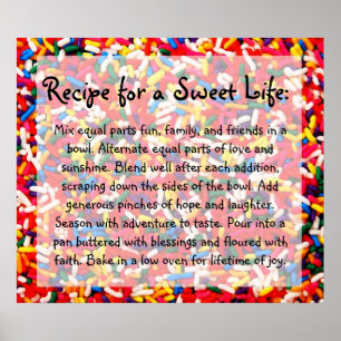 Recipe for a Sweet Life Poster