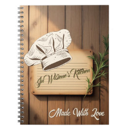 Recipe Journal for New Traditions | Wooden Recipe  Notizblock