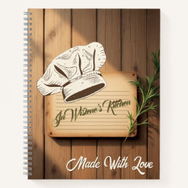 Recipe Journal for New Traditions | Wooden Recipe  Notizbuch