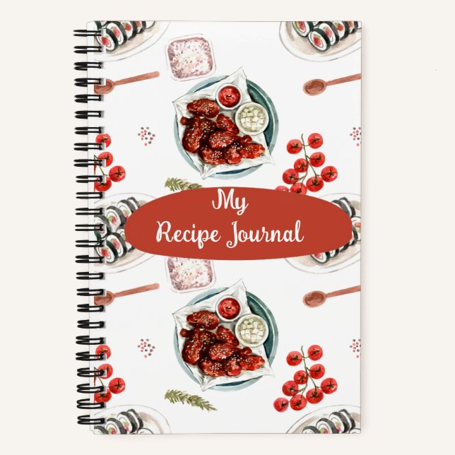 Recipe Journal Notebook Notizbuch (Vorderseite)