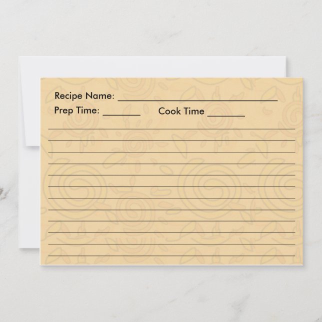 RECIPE-KARTE - geschraubte Sonnen Einladung (Vorderseite)