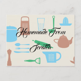 Recipe Kitchen Koch Food Dinner Destiny's Destiny' Postkarte