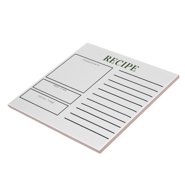 Recipe Kitchen Tile Fliese (Seite)