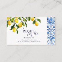 Recipe Lemon Citrus Blue Tiles Brautparty