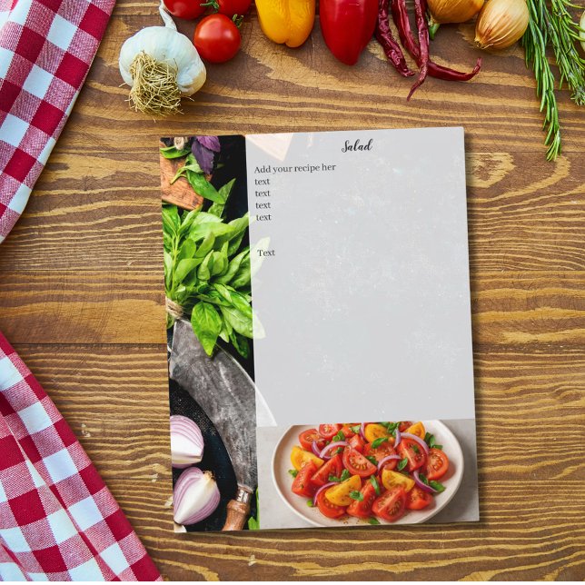 Recipe photo cookbook page insert (Von Creator hochgeladen)