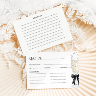 Recipe Prosecco Bow Brautparty Begleitkarte