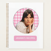Recipes | Gingham Pattern pink and White 