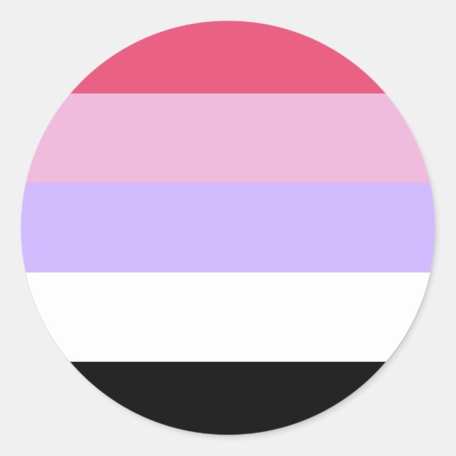 Reciprosexual Pride Flag Runder Aufkleber (Vorderseite)