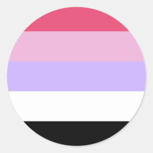 Reciprosexual Pride Flag Runder Aufkleber
