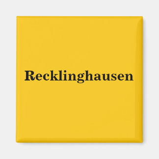 Recklinghausen Magnet Schild Gold Gleb