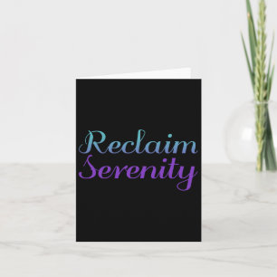 Reclaim Serenity Suicide Prevention Dewa Karte