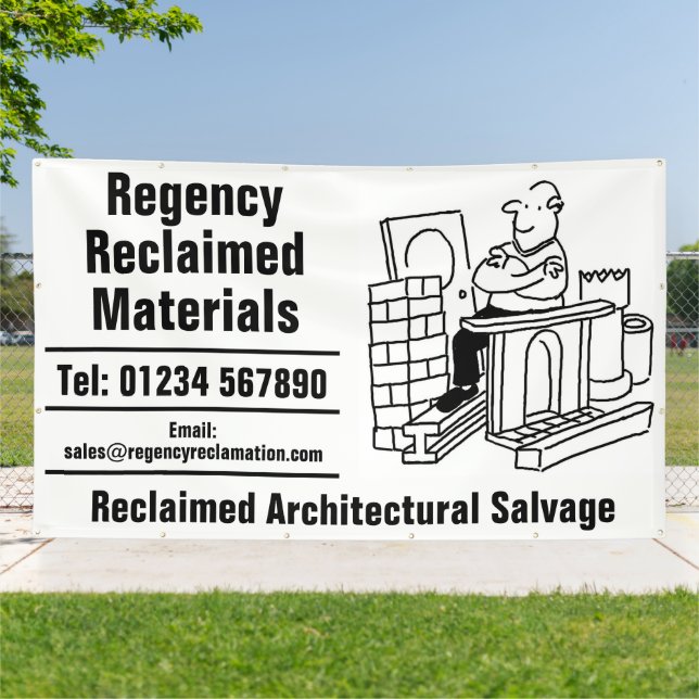 Reclaimed Materials Architectural Salvage Banner (Außenbereich)