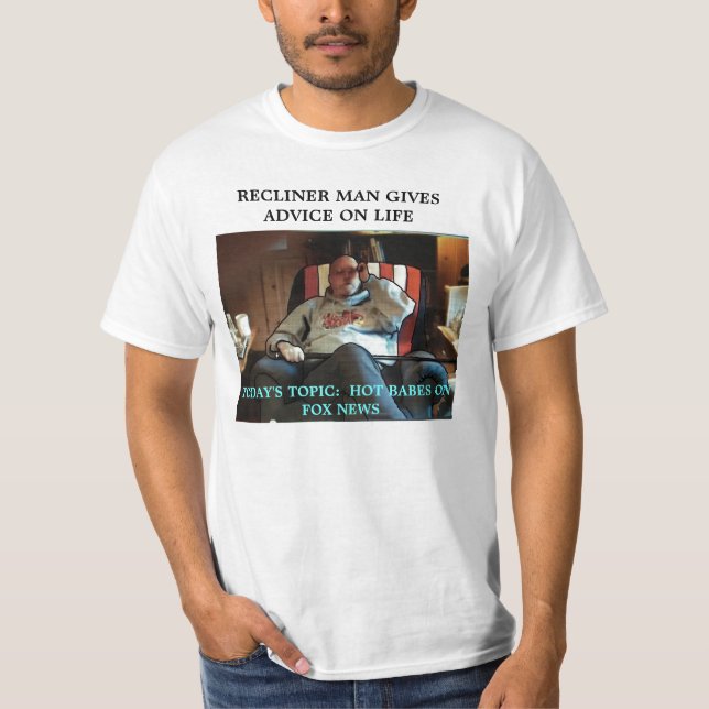 RECLINER-MANN IST LEBEN-TRAINER T-Shirt (Vorderseite)