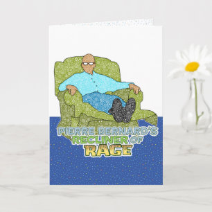 Recliner of Rage Greeting Card Karte