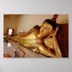 Reclining Rayong Buddha Poster