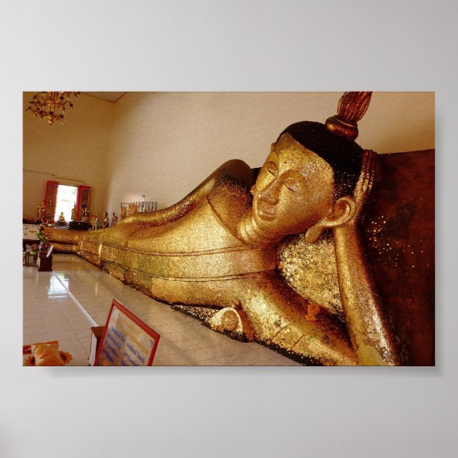 Reclining Rayong Buddha Poster (Vorne)