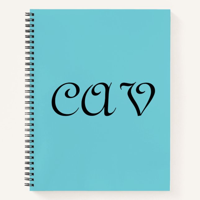 Recoleta Cornflower Blue Notizbuch (Vorderseite)