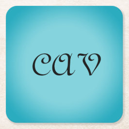 Recoleta Cornflower Blue Rechteckiger Pappuntersetzer