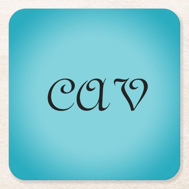 Recoleta Cornflower Blue Rechteckiger Pappuntersetzer (Vorderseite)