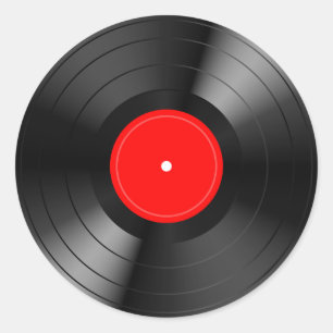 Record_LP Runder Aufkleber