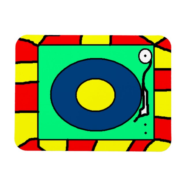 Record-Player-Magnet Magnet (Horizontal)