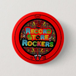 Record Store Rockers Button
