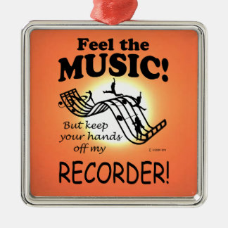Recorder fühlen sich wie Musik Ornament Aus Metall