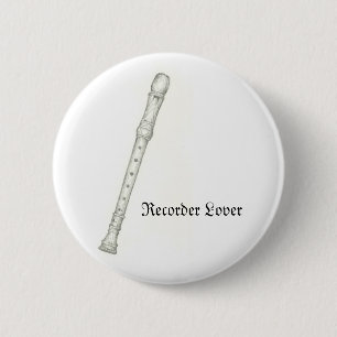 Recorder-Liebhaber Button