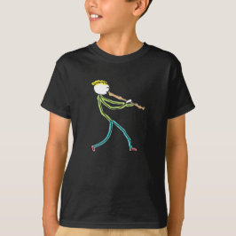 Recorder Playing Stickman T-Shirt