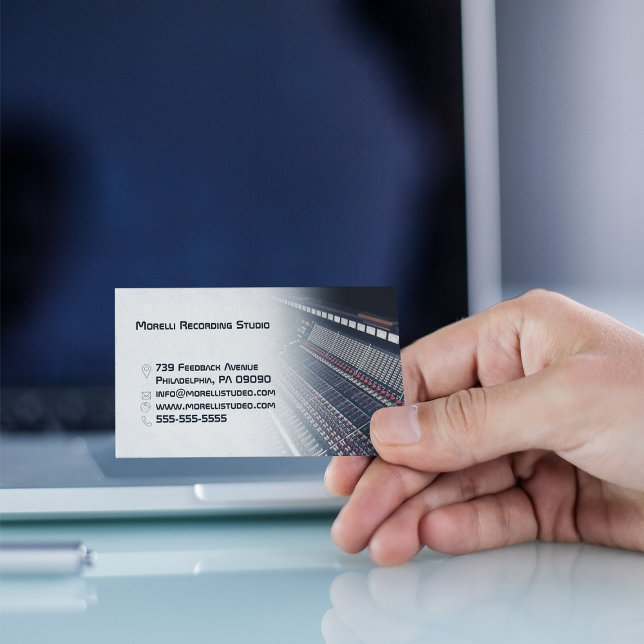 Recording Studio | Sound Engineer Visitenkarte (Von Creator hochgeladen)