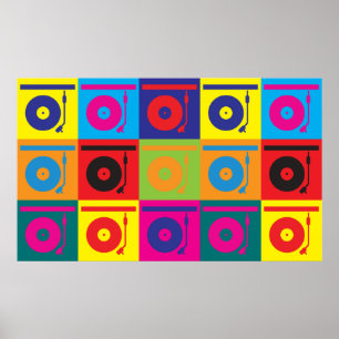 Records Pop Art Poster