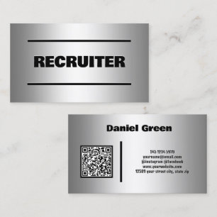 Recruiter Custom QR Business Card Visitenkarte