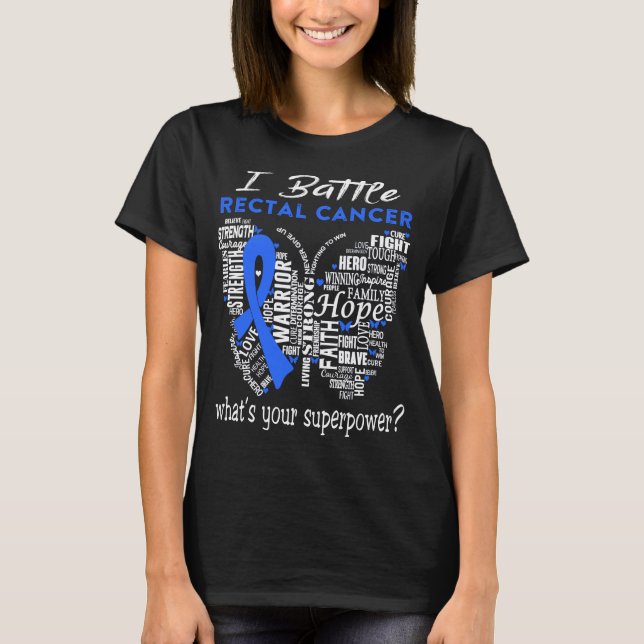 Rectal Cancer Awareness Month Ribbon Gifts T-Shirt (Vorderseite)